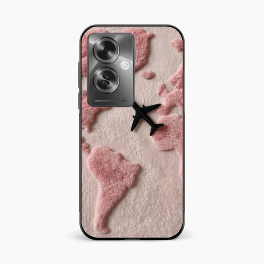 Pink Travel Mood Oppo F25 Pro 5G Back Cover