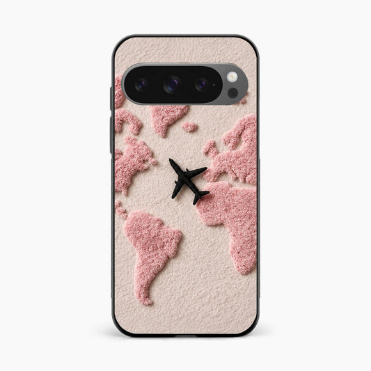 Pink Travel Mood Google Pixel 9 Pro XL Back Cover