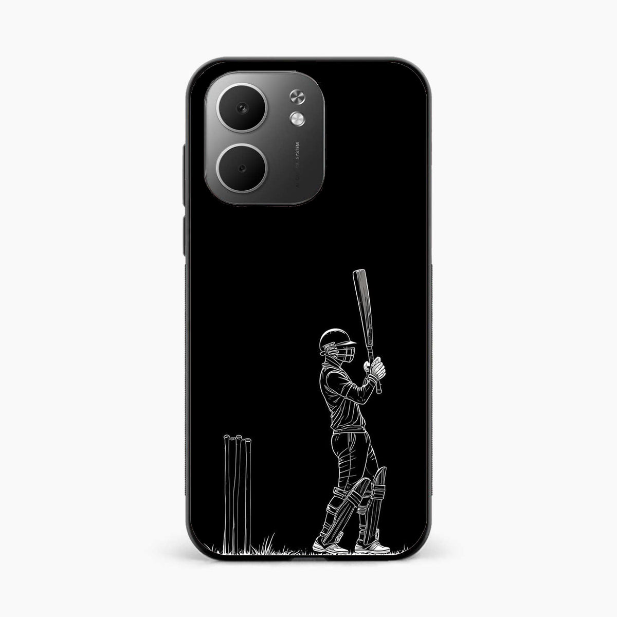 Cricket Minimal Line Art Oppo A5x 5G Back Cover