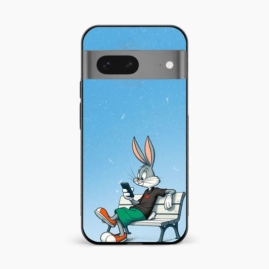 Chill Bunny Aesthetic Google Pixel 8 Back Cover