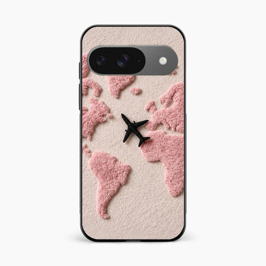 Pink Travel Mood Google Pixel 9 Back Cover