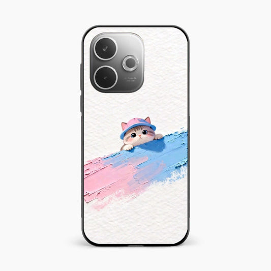 Cute Peekaboo Kitty Oppo A5 Pro 5G Back Cover