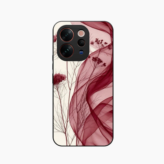 Red Floral Dream Vivo V70 5G Back Cover