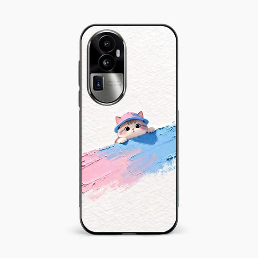 Cute Peekaboo Kitty Oppo Reno 10 Pro Plus 5G Back Cover
