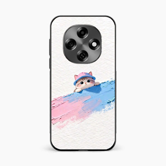 Cute Peekaboo Kitty Oppo F31 Pro 5G Back Cover
