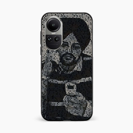 Sidhu Moosewala Minimal Text Art Oppo Reno 10 Pro Back Cover