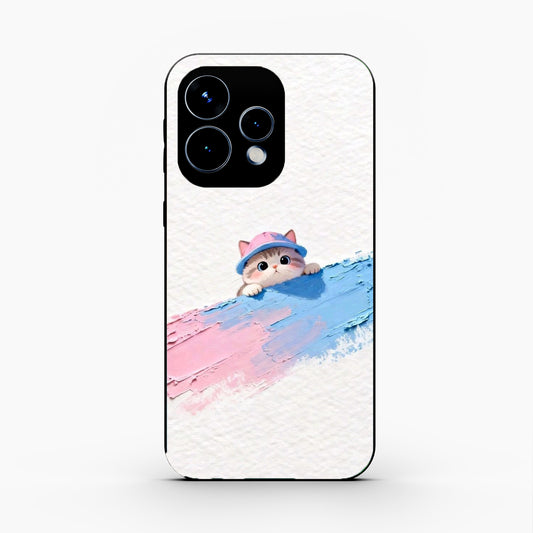 Cute Peekaboo Kitty Oppo Reno 15 5G Back Cover