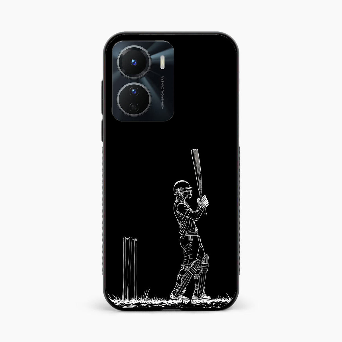 Cricket Minimal Line Art Vivo Y16 Back Cover