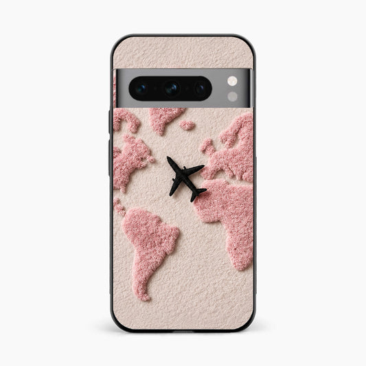 Pink Travel Mood Google Pixel 8 Pro Back Cover