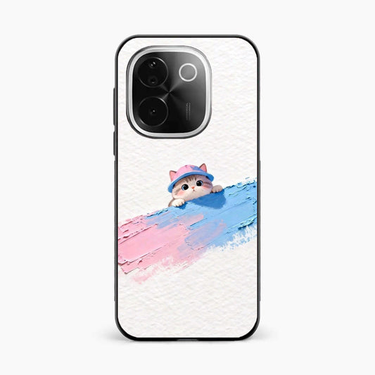 Cute Peekaboo Kitty Vivo T3 Pro 5G Back Cover