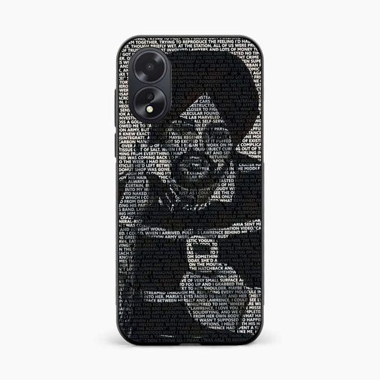 Sidhu Moosewala Minimal Text Art Oppo A38 Back Covers