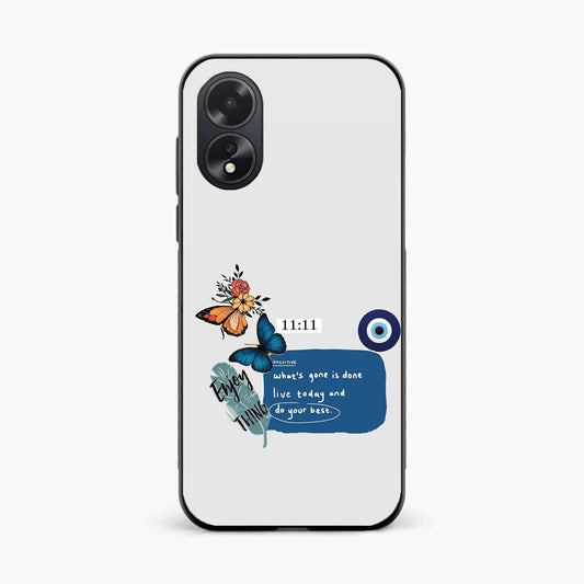 11:11 Positive Vibes Oppo A38 Back Cover