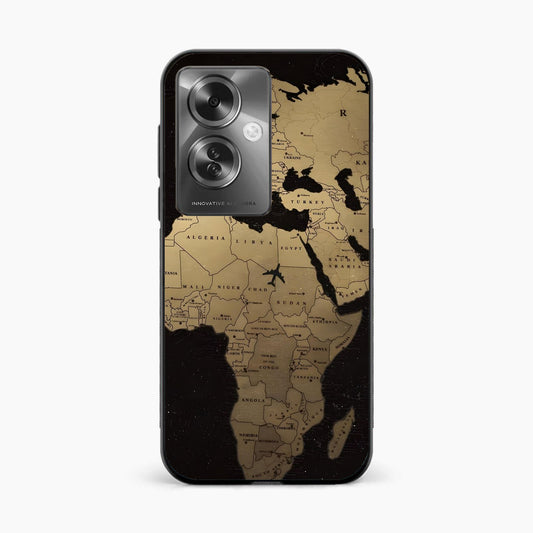 World Map Oppo F25 Pro 5G Back Cover