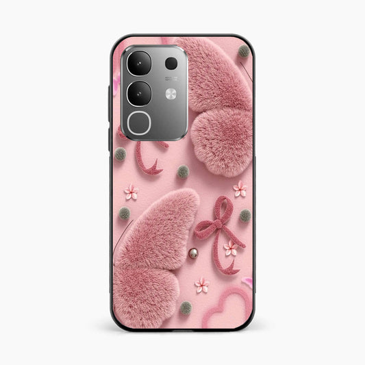 Dreamy Pink Plush Vivo T4x 5G Back Cover