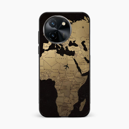 World Map Vivo T3x 5G Back Cover