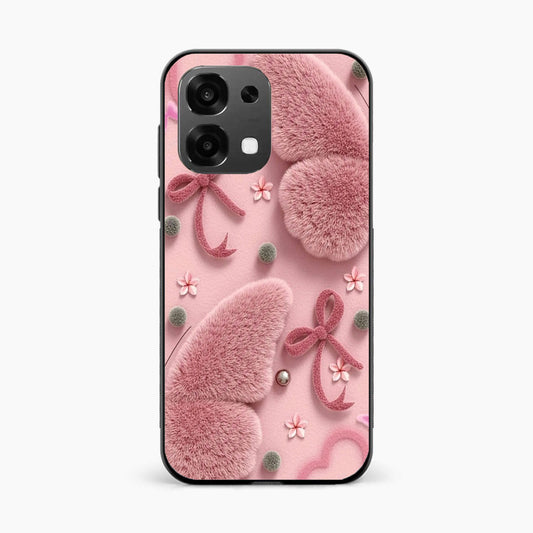 Dreamy Pink Plush Oppo F31 5G Back Cover