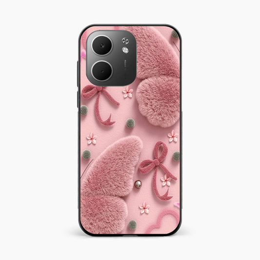Dreamy Pink Plush Oppo A5x 5G Back Cover