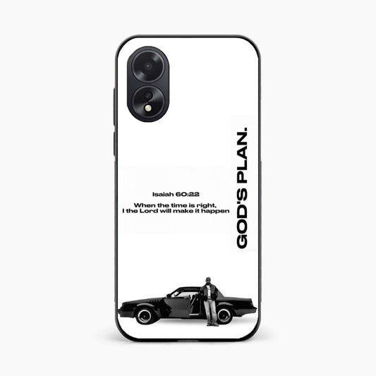 Faith Quote Minimal Oppo A38 Back Cover