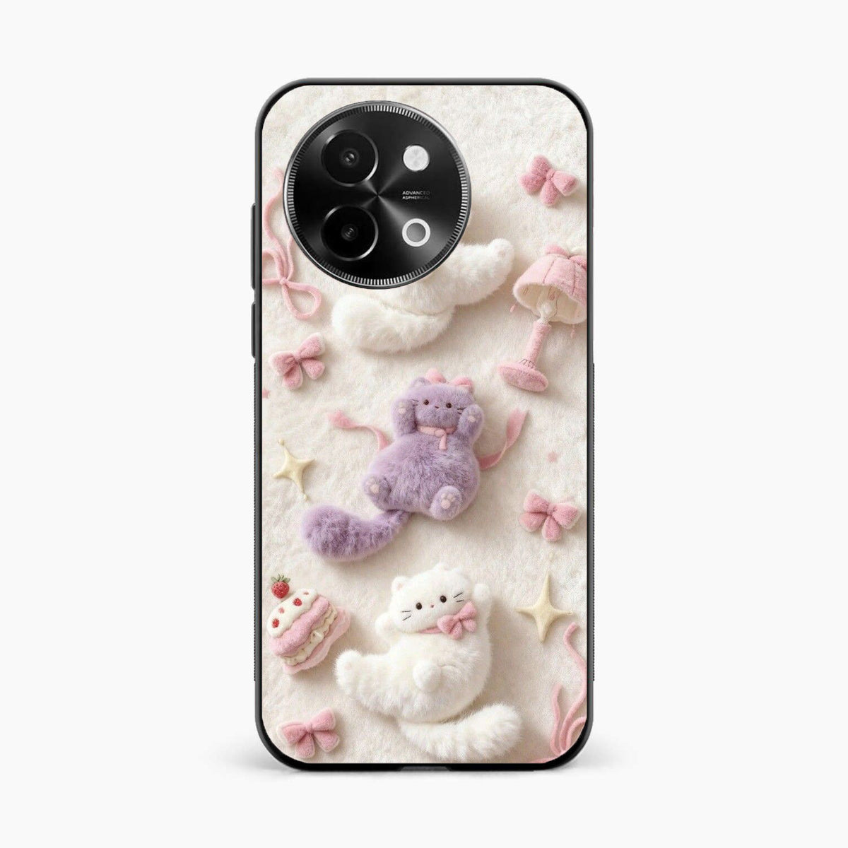 Fluffy Kitty Vivo Y58 5G Back Cover