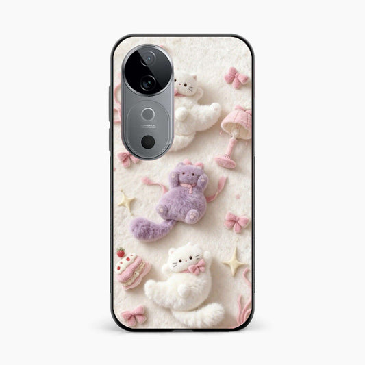 Fluffy Kitty Vivo V40 5G Back Cover