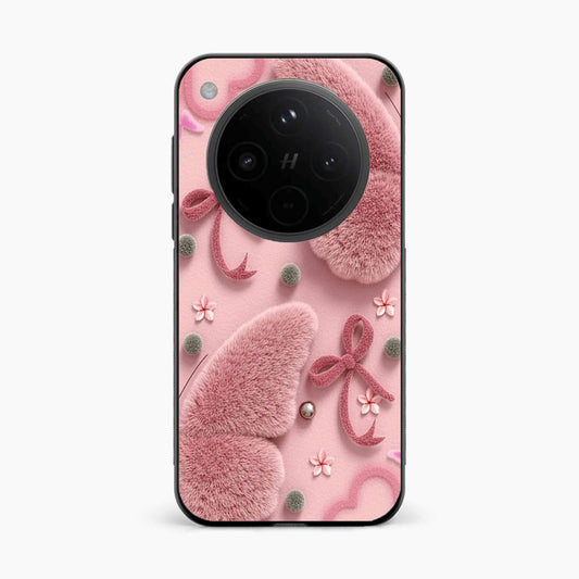 Dreamy Pink Plush Oppo Find X8 5G Back Cover