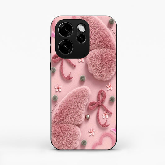 Dreamy Pink Plush Oppo Reno 15 Pro 5G Back Cover