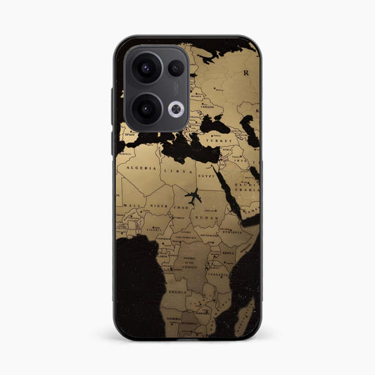 World Map Oppo Reno 13 5G Back Cover