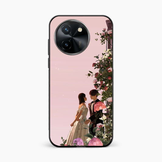 Romantic Blossom Couple Vivo T3x 5G Back Cover