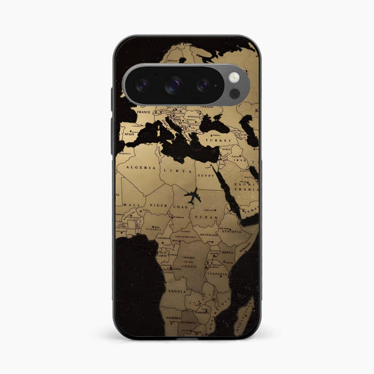 World Map Google Pixel 9 Pro Back Cover