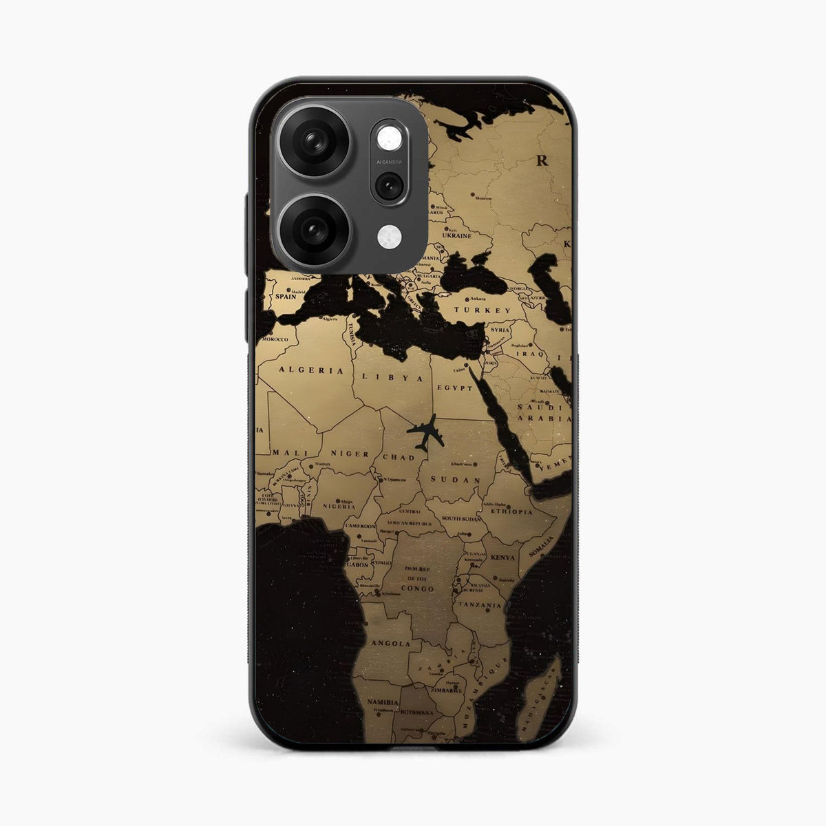 World Map Oppo Reno 14 Pro 5G Back Cover