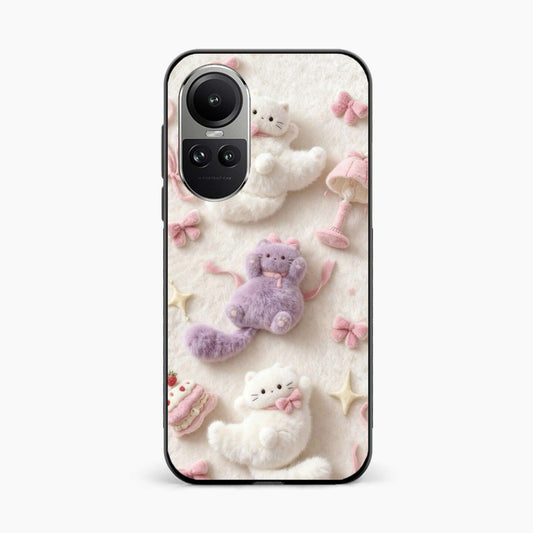 Fluffy Kitty Oppo Reno 10 Back Cover