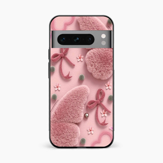 Dreamy Pink Plush Google Pixel 8 Pro Back Cover