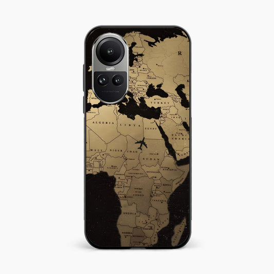 World Map Oppo Reno 10 Back Cover