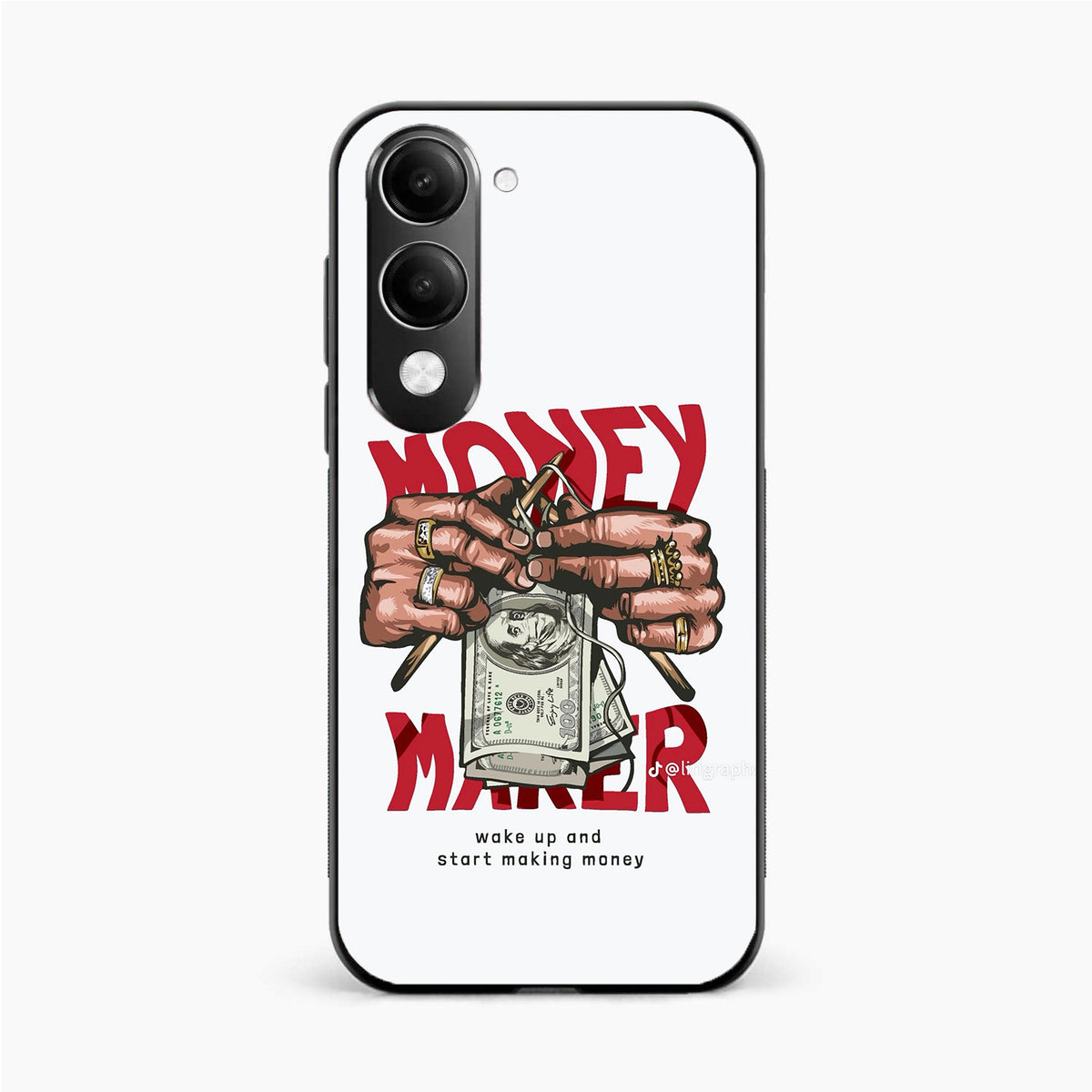 Money Maker Hustle Graphic Vivo Y19s 5G Back Cover