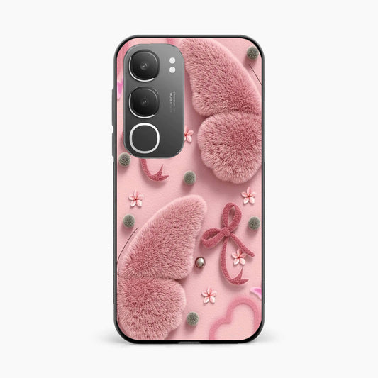 Dreamy Pink Plush Vivo Y29 5G Back Cover