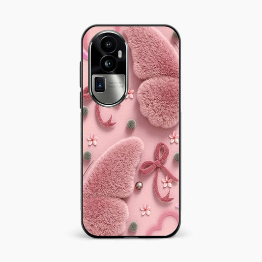 Dreamy Pink Plush Oppo Reno 10 Pro Plus 5G Back Cover