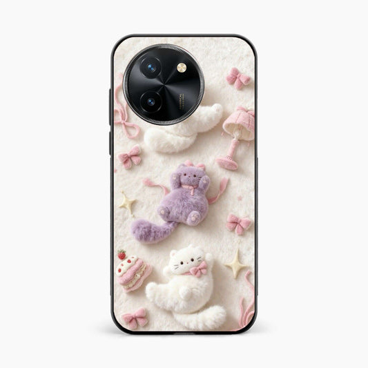 Fluffy Kitty Vivo T3x 5G Back Cover