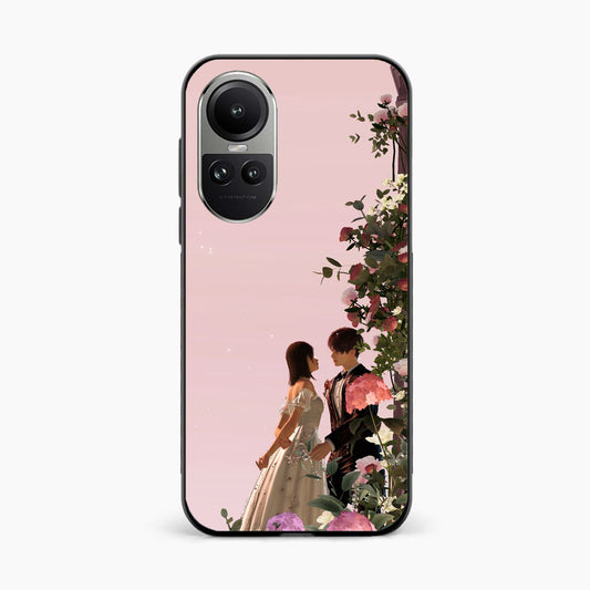 Romantic Blossom Couple Oppo Reno 10 Pro Back Cover