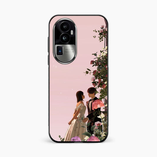 Romantic Blossom Couple Oppo Reno 10 Pro Plus 5G Back Cover