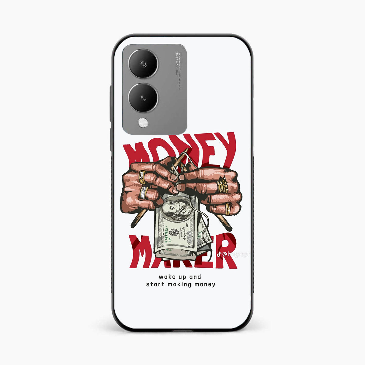 Hustle Money Art Vivo Y17s Back Cover