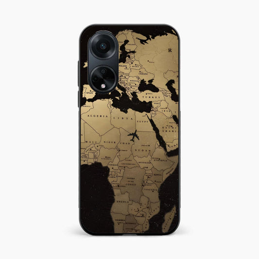 World Map Oppo F23 Back Cover