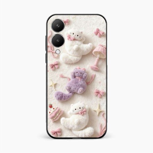 Fluffy Kitty Vivo Y28 5G Back Cover