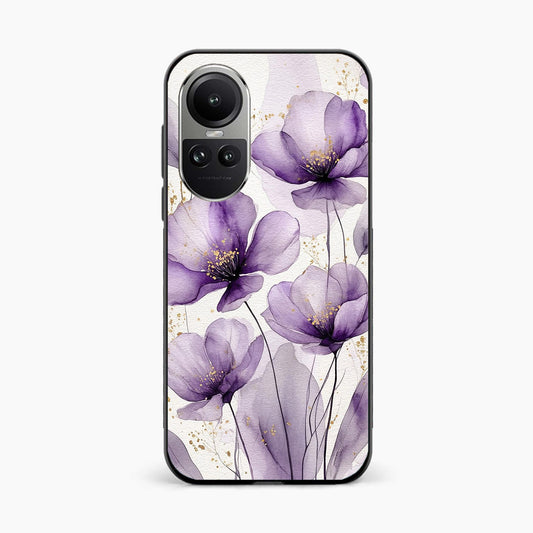 Lavender Bloom Elegance Oppo Reno 10 Back Cover