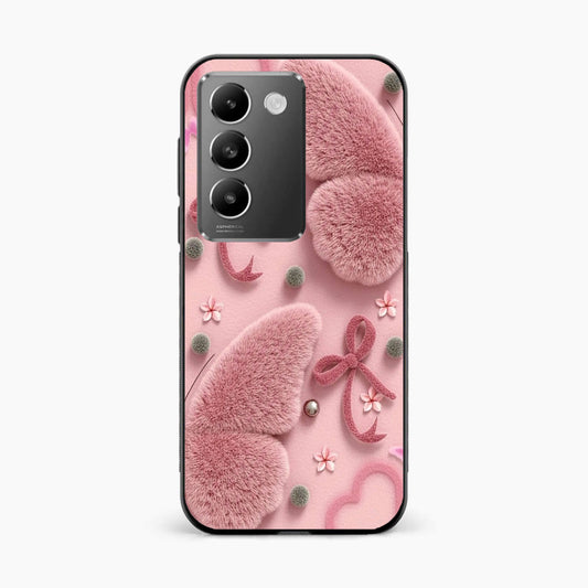 Dreamy Pink Plush Vivo T3 5G Back Cover