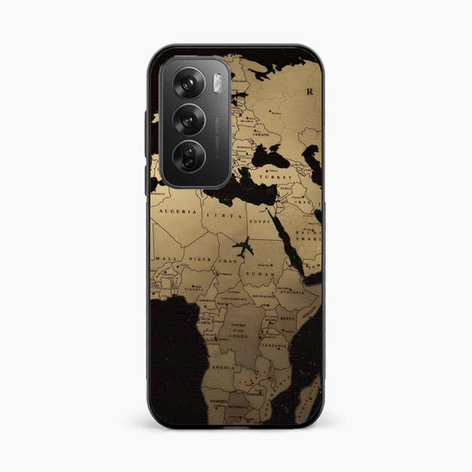 World Map Oppo Reno 12 5G Back Cover