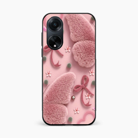 Dreamy Pink Plush Oppo F23 Back Cover