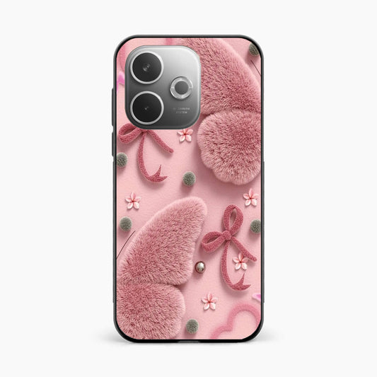 Dreamy Pink Plush Oppo A5 Pro 5G Back Cover