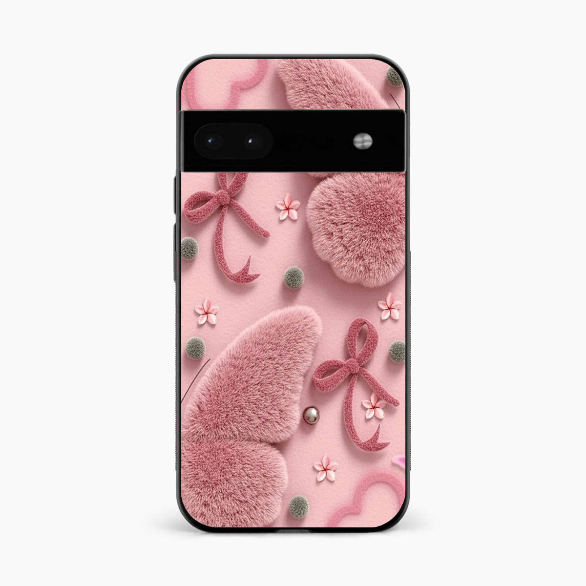 Dreamy Pink Plush Google Pixel 8A Back Cover