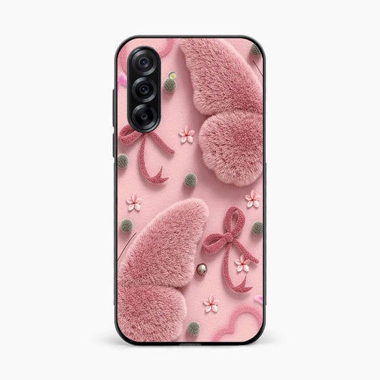 Dreamy Pink Plush Samsung M56 Back Cover