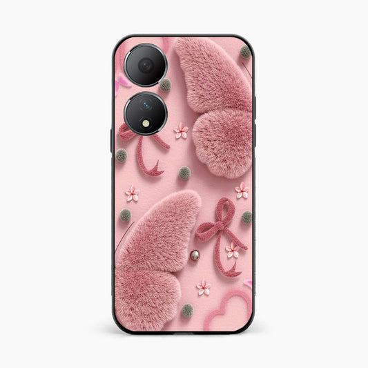 Dreamy Pink Plush Oppo A78 5G Back Cover